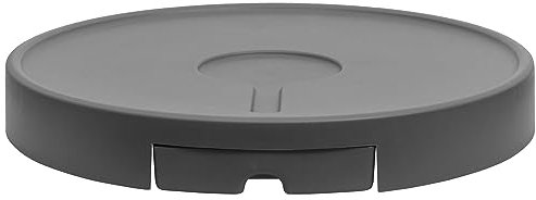 HEYQK Soporte para plantas con ruedas invisibles para interior y exterior, jardín, 420 mm, color gris, capacidad máxima de peso 200 kg (2 piezas)