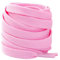 Boolavard 2 Paires de Lacets Plats de Qualité Supérieure pour Baskets, Athlétiques 8 mm de Large (Rose, 115cm)