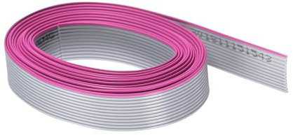 DMiotech 12Pin Long 2M 1.27mm IDC Grey Wire Flat Ribbon Cable for JTAG/ISP Connecting