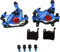 Mgoodoo MTB Hydraulische Scheibenbremse Set, Fahrrad Scheibenbremse Sets vorne und hinten Line Pulling Hydraulische Scheibenbremse, Blau