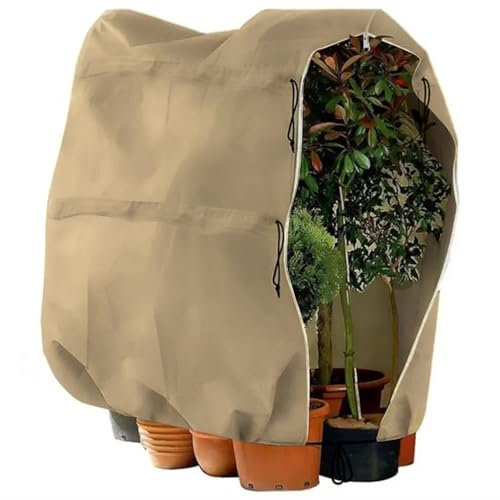 Rori Winterschutz für Pflanzen XXXL (360 cm x Ø250 cm) - Frostschutz Pflanzenabdeckungen für Große Olivenbaum - Kübelpflanzensack mit Reißverschluss & Zugband - Superstark & Reißfest (80 g/m²)