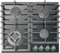 Kaiser KCG 6383 Gas Kochfeld 60cm, Autark, Kaiser Gaskochfeld, Gas auf Schwarzem Glas,Glaskeramik Gaskochfeld Einbau, Gasherd Einbau, 3,8 kW Wok mit Adapter, 4 flammig, Erdgas, Fl.Gas