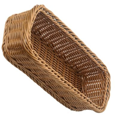 HOLIDYOYO Weidenbesteckkorb Rechteckige Geflochtene Besteckkörbe Organizer Für Gabeln Messer Löffel Aus Rattan Aufbewahrungsbox Für Essstäbchen Auf Der Arbeitsplatte Besteckbehälter Aus