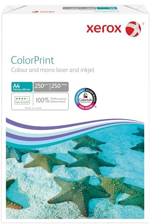 Xerox Colorprint Premium Farblaser-Druckerpapier, weiß, 250g/m², A4, FSC Mix Credit, 1 Paket (250 Blatt), 003R95414