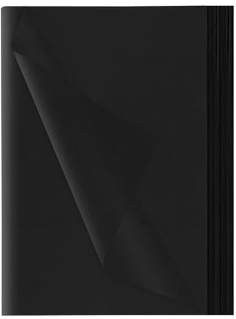 woric 80 Blatt Seidenpapier Schwarz, 50x35 cm Tissue Paper Verpackungsmaterial Geschenkpapier für Geburtstag Halloween Weihnachten Deko DIY Basteln Verpacken