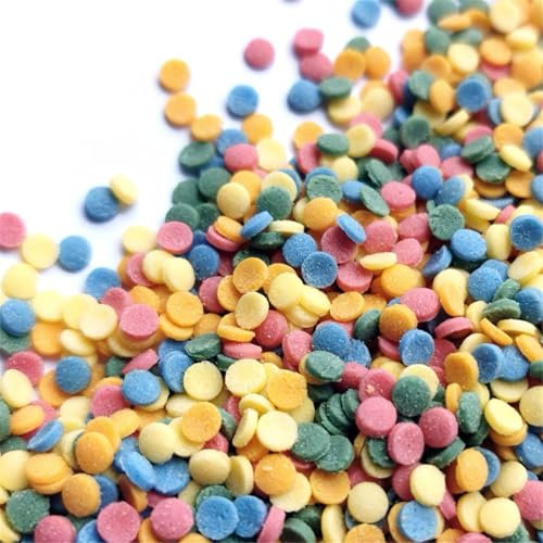 Streuselheld Konfetti Bunt 120g Streusel zum Dekorieren und Verzieren von Gebäck aller Art wie Torten Kuchen Keksen Zuckerstreusel