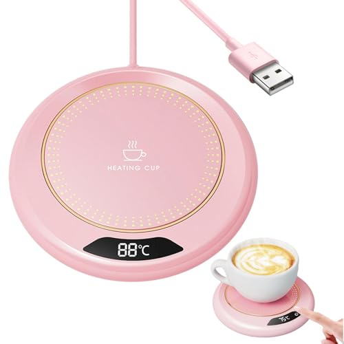 Elektrischer Kaffeewärmer, Smart Schreibtisch Tassenwärmer Mit 3 Temperatureinstellungen, Tragbarer USB Kaffee Tee Milch Getränkewärmer Teetassenwärmer Heizplatte Für Zuhause, Büro