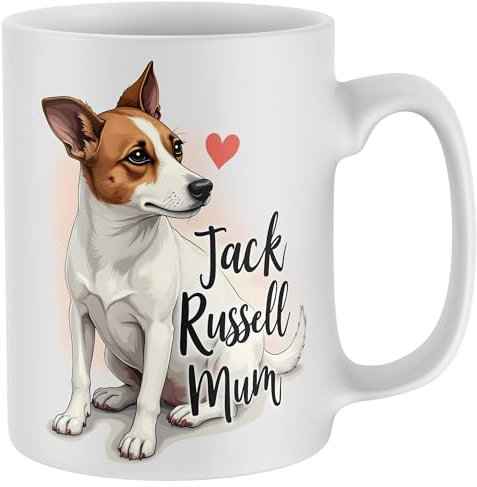 Purple Print House Jack Russell Mum Mug Canine Owner Tea Coffee Cup Womens Christmas Stocking Filler Gift