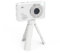 inaepeak 4K 64MP Digital Camera, 2.88 LCD Compact Kids Digital Camera, 18X Digital Zoom Photography Camera with Bracket, Rechargeable Portable All In One Digital Camera for Kids/Teens/Beginner, White