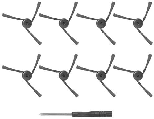 Heykewi 8 cepillos laterales para robot aspirador Dreame X40 Ultra Complete / L40 Ultra / X40 master / Mova P50 Pro Ultra Partes de repuesto