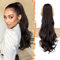 BARSDAR Wellige Ponytail Extension mit Kordelzug, 50cm Comb Clip in Zopf Pferdeschwanz Haarteil für Frauen Natürliche Synthetik Lockige Dunkles Schokoladen Braun Pferdeschwanz Haarverlängerung
