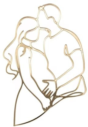 Facetopper silhouette couple femme enceinte décoration gâteau .- NV Sparkle