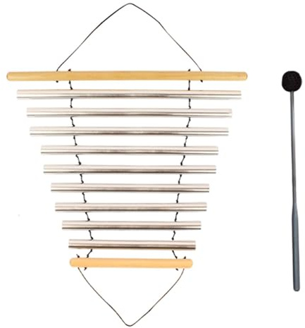 YEJBBUC Meditation Flow Chime Badinstrument mit Schlägel für Home Office Meditation 9 Töne