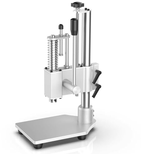 Robuste manuelle Dornpresse, verstellbare Höhe, Tischstempelpresse für Lederperforation, Kupferschneiden, Nähen, Nieten und Lagerentfernung