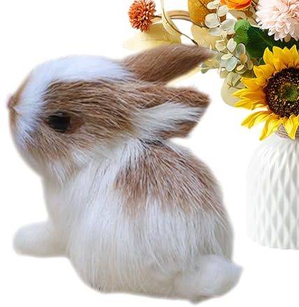 Générique Kaninchen Simulation, niedliche und realistische Plüschtiere, Plüschtier Bunny Simulation, für Ostern, Party, Feengarten, Büro, Nachttisch, Regal, Kamin, TV-Schrank