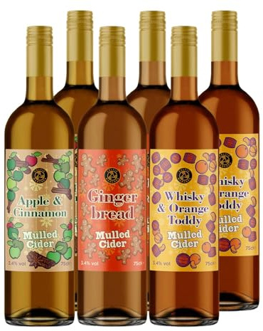 Secret Bottle Shop - Celtic Marches Mixed Mulled Cider Case – Spiced Winter Warmers – 6 x 75cl