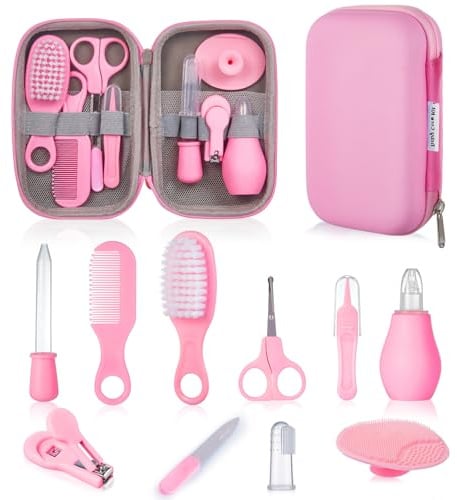 Lullu Trousse de Soin Bebe, Kit Toilette Bébé Naissance Accessoire Hygiene