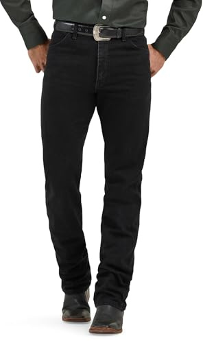 Wrangler Men's Original Fit Jean Jeans, Shadow Black, 36W / 36L