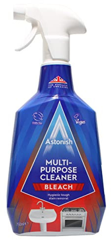 Astonish Multi-Purpose Cleaner with Bleach Spray, Vegan and Cruelty free Cleaning, 750ml