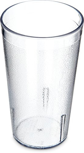 Carlisle 5212-8107 BPA Free Plastic Stackable Tumbler, 12 oz., Clear (Pack of 6)