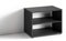 byLIVING TV Stand VICTORIA / kleines Regal schwarz / Beistelltisch 60 cm breit / Wohnzimmertisch / Schrank / TV Bank / TV Tisch / Schwarz / 60 x 45 x 39 cm (BxHxT), Breite 60 cm