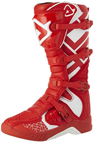 Acerbis 0022999.343.042 Stivale X-Team T.42, Rosso/Bianco, 42