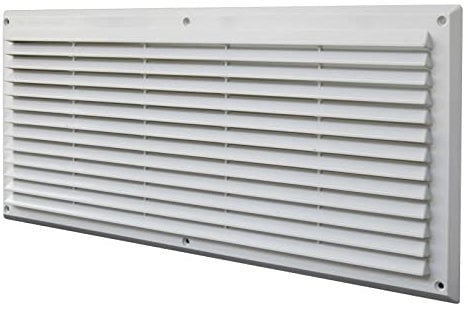 La Ventilazione A5023B Griglia di Ventilazione in Plastica Rettangolare da Sovrapporre, bianco, 500x227 mm