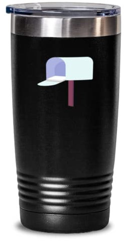 Trinkbecher, Edelstahl, isoliert, lustig, Briefkasten, 590 ml