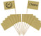 100 Pcs Blank Toothpick Food Flags for Buffets to Write On, Party Food Labels for Buffet Labels, Cheese Board Labels Cheese Labels Sticks Cheese Markers Cocktail Sticks