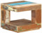 Higsose Couchtisch 45x45x40 cm Altholz Massiv Beistelltisch Nachttisch Wohnzimmertisch Couchtisch Holz Ablagetisch Vintage Möbel Robust & Langlebig für Wohnzimmer Schlafzimmer Landhaus-Stil