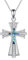 YAFEINI Kreuz Kette S925 Sterling Silber Abalone Muschel Zirkonia Kreuz Anhänger Halskette Schmuck für Damen Mädchen