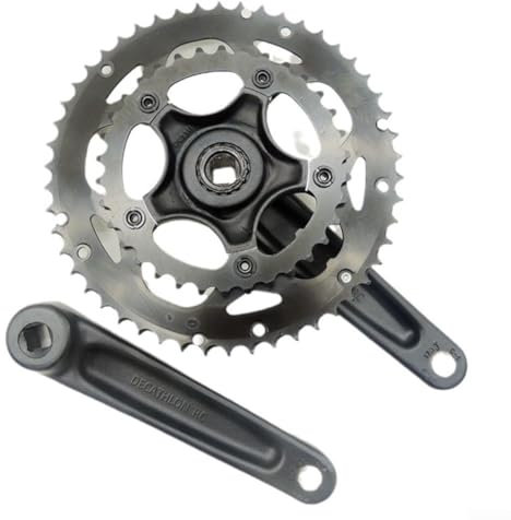 Bielas ligeras para bicicleta de carretera, 170 mm, plato doble 34/50T (tipo B)