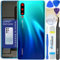 LUVSS Vitre Arrière pour Huawei P30 Pro Aurora Coque Cache Batterie avec Lentille de Caméra, Adhésifs, Kit Outils, Guide De Réparation