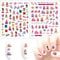 Barbie Nail Art Sticker, Cute Cartoon Nail Art Decals, 3D Self-Adhesive Nail Stickers, Kawaii Designer Anime Nail Stickers for Girls, Children, Women, Manicure Tips, Decoration (2 Sheets