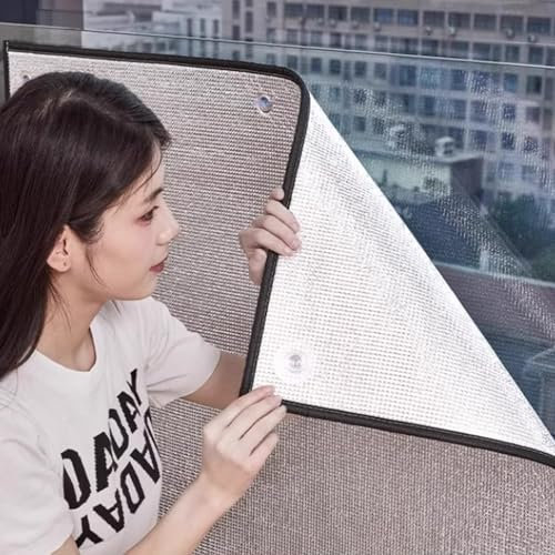 Antiriflesso Pellicola Per Finestre 8mm Doppia Pellicola Di Alluminio Pellicola Per Vetri Privacy Oscurante Totale Pellicola Per Finestre,adesivo Per Finestre(50x60cm)