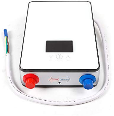 Calentador de agua caliente eléctrico, 6500 W, 220 V, resistente a la presión, calentador de agua instantáneo, para lavabo, ducha o bañera