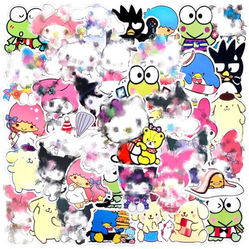 yumcute Cartoon Sticker, Aufkleber Wasserfest, Cute Sticker Mädchen, Sticker Set Kinder Kindergeburtstag für Skateboards, Bottle, Tablets, Schultaschen, Türen