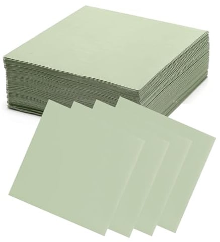 Fsahiuf 100 Stück Servietten Grün,Servietten Eukalyptus,Salbeigrün Servietten für Hochzeit Abendessen Geburtstag,33 * 33cm