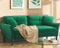 Domusensus 3 Sitzer Sofa Klein, 175 cm Kleines Sofa 3 Sitzer, Bequemes Kleines Sofas für Jugendzimmer, 3 Minuten Schnelle Montage ohne Werkzeug, Modernes Couch Klein für Wohnung oder Büro, Grün