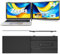 Zerfis Estensore per schermo portatile, ultra-sottile, 14 pollici, FHD 1080P, monitor portatile per laptop, leggero doppio monitor Extender Plug & Play per laptop da 13-17, compatibile con Wins/Mac