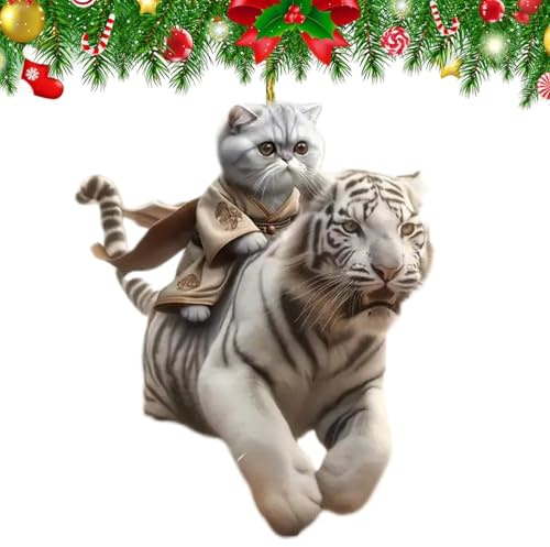 Auto-Anhänger – niedliches 2D-Acrylhandwerk | Katzen-Rückspiegel-Zubehör, niedliche Tierornamente für Weihnachtsbaum, Rucksack, Zuhause, Türgriff, LKW, SUV, Fahrzeug
