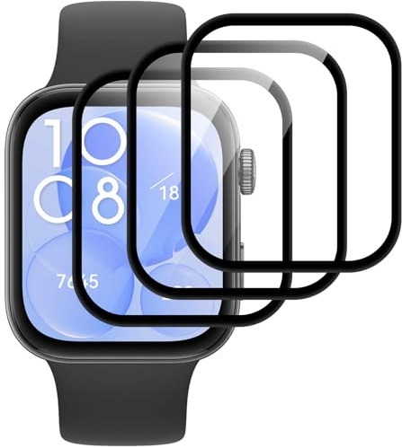 Joeyu (3 Stück) Panzer Schutz Glas für Huawei Watch Fit 3，handyglas，9H Härte, Anti-Schock, Blasenfrei, Kratzfest, display folie