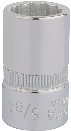Draper 24385 Elora Bi-Hexagon Socket, 1/2 Square Drive, 5/8 AF, Blue