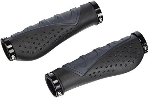 XLC Unisex – Erwachsene Griffe Ergonomic GR-S07, Schwarz, Grau, One Size