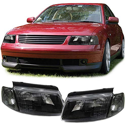 Schwarze Scheinwerfer mit Blinker rechts links passend für VW Passat 3B 96-00