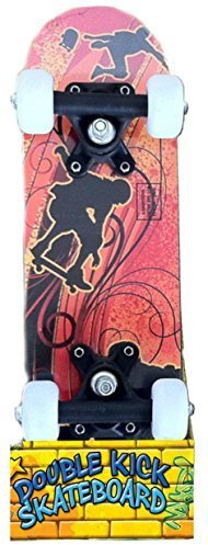 Orange & Black Skater Deck Street Kidz 16.5 Double Kick Mini Skateboard
