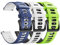 ANBEST Compatibile con Garmin Vivoactive 3/Venu/Forerunner 245 Cinturino, 20mm Cinturino in Silicone Ricambio Bracciale per Galaxy Watch 4/Galaxy Watch Active 2 Smart Watch, 3-PACK