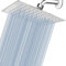 20cm Regenbrause - Voolan Quadrat Hochdruck Duschkopf aus Edelstahl 304 - Komfortables Duscherlebnis auch bei Niedrigem Wasserdruck - Installierbar an der Wand oder Decke (Chrom)