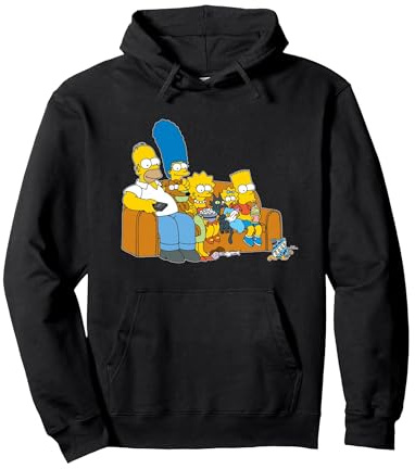 The Simpsons Homer Marge Maggie Bart Lisa Simpson Couch Pullover Hoodie