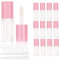 COSIDEA 14 x 6 ml leere Lipgloss-Tuben für Lipgloss, Lipgloss-Behälter, Nude, Rosa